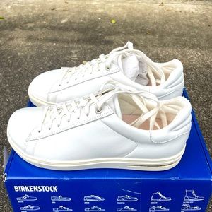 Birkenstock Bend Low White Leather size 40/US Womens 9